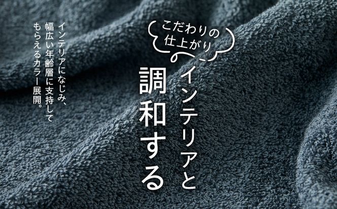 G2615 【スピード発送】ファミーユ ミニバスタオル 6枚（ナイトブルー） 【フェイスタオル 以上 バスタオル 未満 泉州タオル 吸水 普段使い シンプル 日用品 たおる】