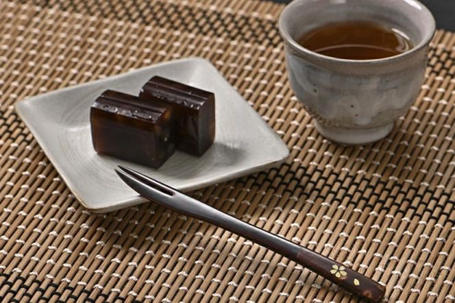 角館樺細工《樺細工 八柳》 漆 ため塗 フォーク ゆうパケット 角館工芸協同組合|02_kdk-958001