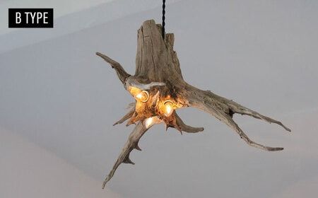 3Bulb Driftwood pendantlight ペンダントライド 糸島市 / WOOD'ARBRE(ウッドラヴル)【TIME】 インテリア 照明[ADC005] インテリア 照明 間接照明 ライト ペンダントライト 流木 暖色 ランプ 電気