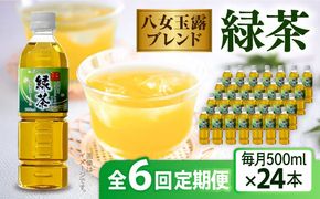 【全6回定期便】八女 玉露入り 緑茶 500ml × 24本 糸島市 / スターナイン お茶 ペットボトル [ARM016] お茶 ペットボトル 500ml 24本 送料無料 緑茶 国産 常温