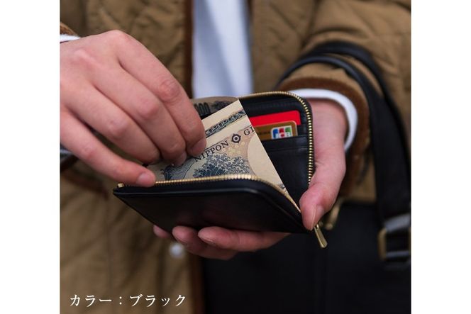 SOMES 財布 HE-05 ミニウォレット ダークグリーン [ソメスサドル 北海道 砂川市 12260811-c] ソメス ミニ財布 メンズ レディース コンパクト ファスナー ミニ 小さい 緑 グリーン 革 革製品 革財布 レザー 軽い 薄い ウォレット 国産 日本製 ブランド somes saddle