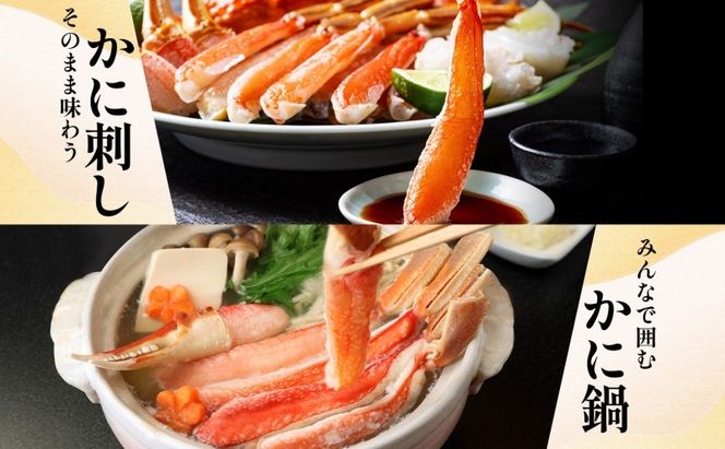 020C439 ズワイ蟹 ポーション 500g前後 生食可 蟹酢付【北国からの贈り物 約3-4人前 昆布塩加工 しゃぶしゃぶ かに カニ ズワイガニ 脚 ズワイ蟹 ずわい蟹 ずわいがに むき身 生食 刺身 蟹肉】