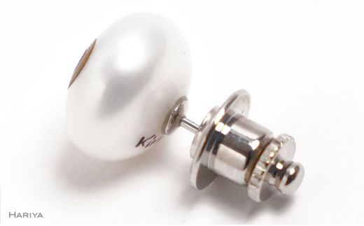 ハート蒔絵 マベパールピンブローチ 桐箱付き 蒔絵 漆 マベパール ハート ハート型  ピンブローチ アクセサリー ギフト 伝統工芸 工芸品 国産 日本製 復興 震災 コロナ 能登半島地震復興支援 北陸新幹線 F6P-1704
