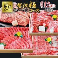 【神戸牛・年間定期便】黒田庄和牛ロース贅沢極コース＜冷蔵＞（焼肉・すき焼き・しゃぶしゃぶ・ステーキから選べます！）tokusan-59
