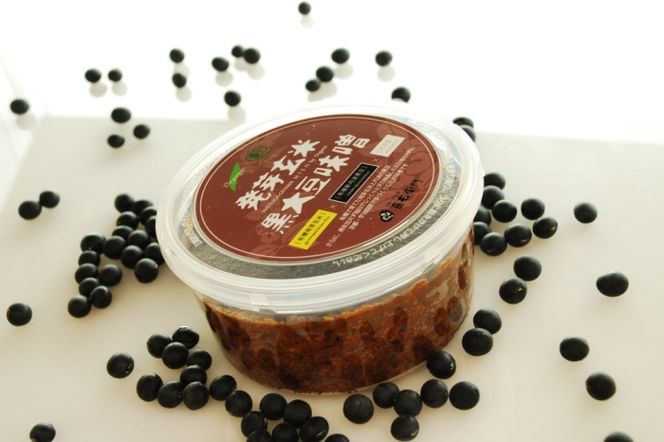 【定期便6か月】有機発芽玄米黒大豆味噌　400g×6回　京都・喜右衛門　〈 味噌 みそ 有機 有機JAS認証 オーガニック 天然醸造 手作り 生みそ 〉