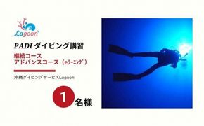 チケット PADIダイビング講習 ｜ アドバンスコース（1.5日eラーニング）【恩納村ラグーン】