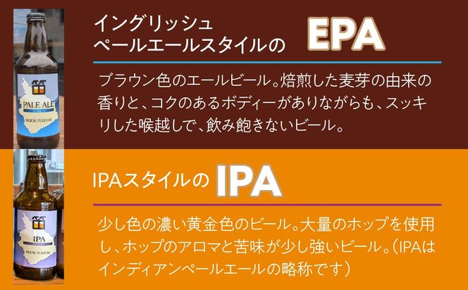 石和温泉郷で作られたクラフトビール３３０ml瓶おまかせ６本セット（３種×２本） 261-002