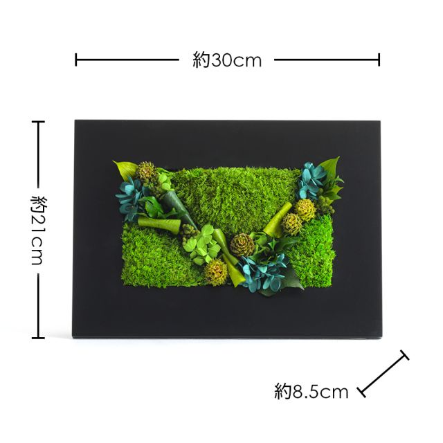 グリーンフレームL 花 お花 プリザーブドフラワー ギフト プレゼント お祝い 誕生日 お供え アレンジ インテリア 東京都 墨田区