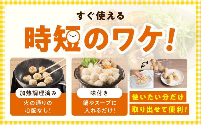 099H4176 【調理済み／簡単調理】国産鶏使用 つくね 1kg（500g×2P）【泉州たまねぎ入り 冷凍 惣菜 おかず 弁当 おつまみ 鍋具材】