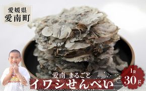 愛南まるごとイワシせんべい 1袋 30g 伊予乃国 いわし せんべい おつまみ おやつ 海鮮 お酒 父の日 母の日 こどもの日 敬老の日 プレゼント カルシウム 鰯 煎餅 魚 煮干し 5000円 試供品 お試し 少量 愛媛県 愛南町