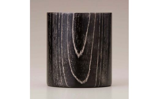 欅 Mug Cup ブラック Platinum 木箱入り 天然木 木製 マグカップ カップ 漆器 漆塗    ギフト 伝統工芸 工芸品 国産 日本製 山中木製漆器 復興 震災 コロナ 能登半島地震復興支援 北陸新幹線 F6P-0131
