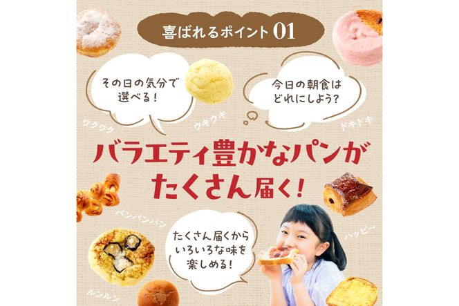 【訳あり】おまかせ　お楽しみ京都丹後のパン13～15個詰め合わせセット定期便（隔月×3ヶ月）　BT00025
