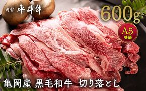 平井牛 A5 切り落とし 600g＜京都丹波牧場＞亀岡産黒毛和牛◇ ｜ 希少 和牛 冷凍 真空 スライス すき焼き しゃぶしゃぶ 焼肉 牛肉 送料無料