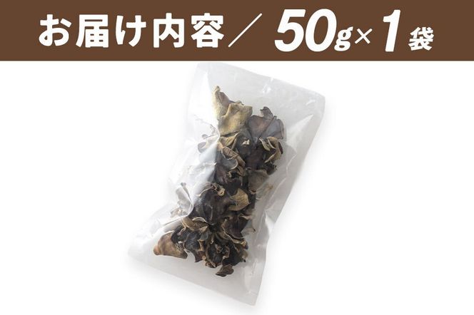 国産 乾燥きくらげ 50g 天日干し 秋田県北秋田市産 [きくらげ 木耳 キクラゲ 乾燥 手のひらサイズ 秋田県 北秋田市]|grmy-020101