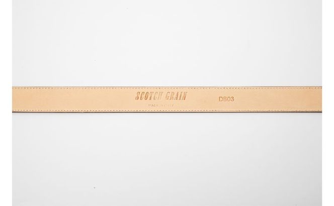 スコッチグレイン監修　オリジナルイタリアンレザーベルト（スムースダークブラウン）　イタリアン ベルト　本革　東京都　墨田区