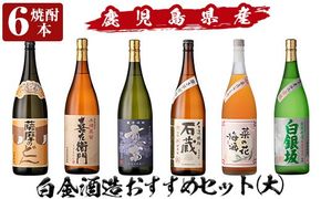 a765 白金酒造おすすめ6本セット 大(各1800ml)【南国リカー】