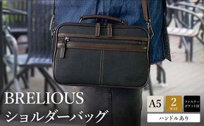 ブレリアス　横型取っ手付ショルダー（16429-01）クロ