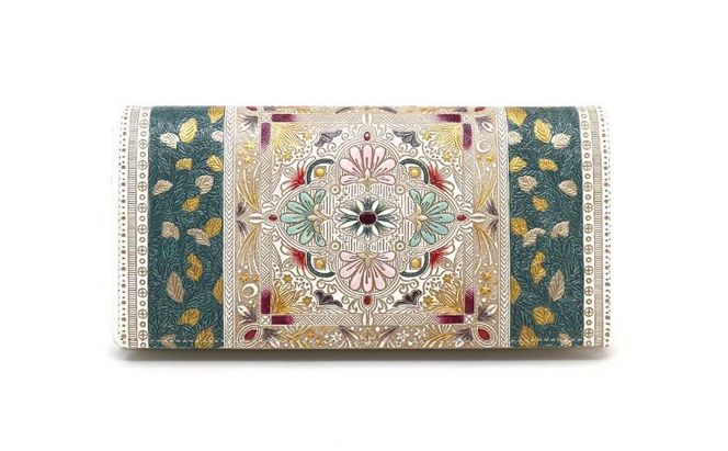 【文庫屋大関】束入れ 黄金のタピ【皮革工芸品】 財布 お札 お札入れ 長財布 カード 小銭 牛革 手作り 日本製 墨田区 東京都