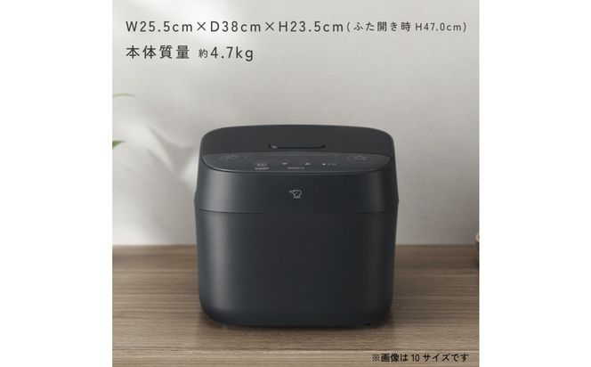 象印 IH炊飯ジャー 1升炊き ( 炊飯器 ) 「 極め炊き 」 NVKA18-BA ブラック 272183_AK104