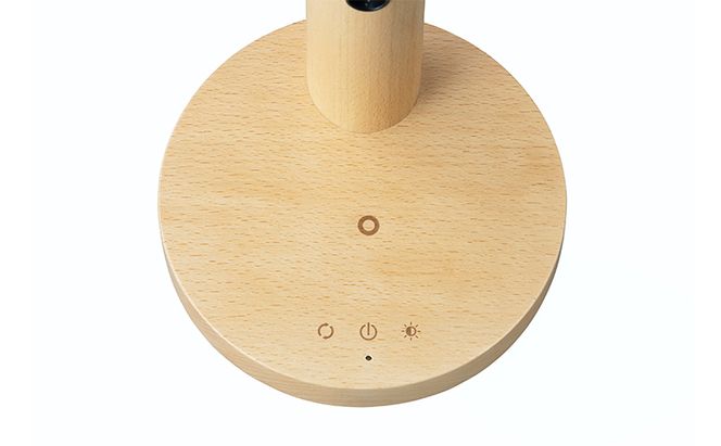 デザインデスクライト LDL-QF02DL-T ウッド デスクライト LEDデスクライト Qi充電シリーズ 平置きタイプ 調光・調色 実木 アイリスオーヤマ 昼光色 白色 電球色 