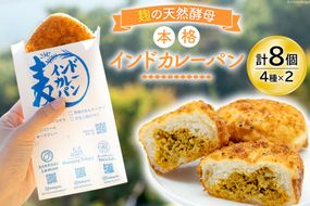 カレーパン4種 (計8個) 麹 自然 天然培養酵母パン 個包装 本格インドカレー 天然スパイス [天然培養酵母パン Blooming Bakery 山梨県 韮崎市 20742956] カレーパン パン ぱん 冷凍 詰め合わせ 天然酵母