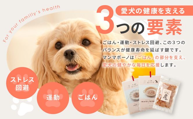 【MANMA BUONO】犬の手作りごはん お試しBセット5種｜京都 ペットフード ブランド 有名 人気ペットフード［ 愛犬の健康を支える ペーットフード 5種 人気セット こだわり 美味しい 栄養 ごはん 食事 人気 おすすめ お取り寄せ 通販 送料無料 ふるさと納税 ］ 261009_A-ABP002