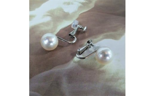 500-15伊勢志摩あこや本真珠イヤリング9mm花珠(真珠科学研究所鑑別書)
