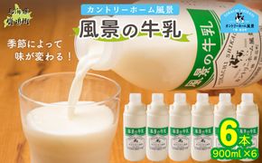 風景の牛乳 900ml ×6 SKB067