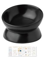 【獣医師が監修】 猫 犬 食器 フードボウル 吐き戻し防止 フードボウル小 ブラック 【kw0286-0054-7】