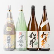 十日町の地酒【松乃井】【天神囃子】1升瓶４本セット お酒 日本酒 純米吟醸酒 本醸造酒 