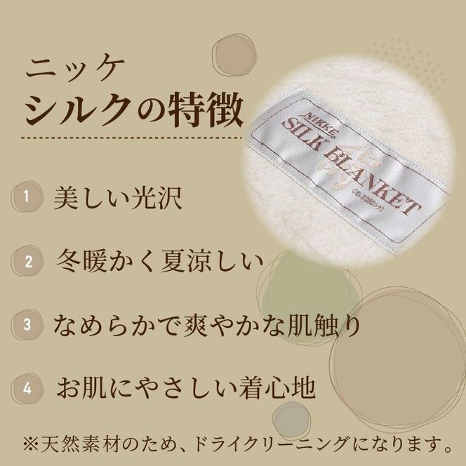 シルク毛布【2410N05103】