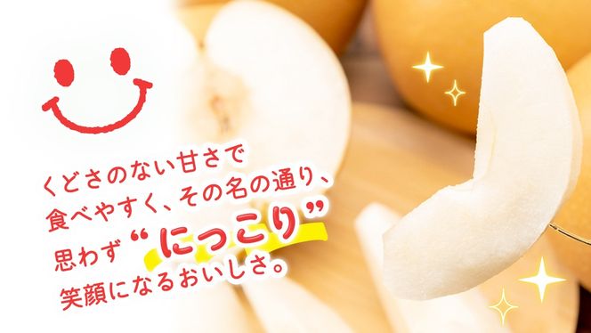 ＼ 選べる内容量 ／ にっこり 梨 約3kg / 約5kg / 約10kg 【2026年10月より発送開始】（茨城県共通返礼品 [梨]：大子町産） なし 旬 お取り寄せ フルーツ 甘い ジューシー 和梨 時期