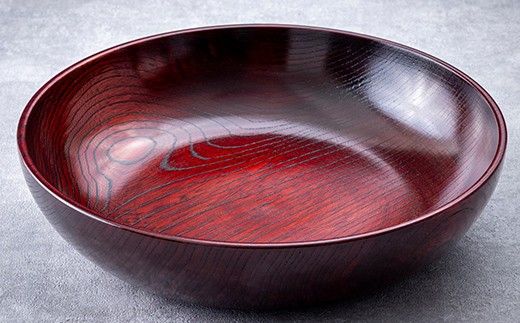 ボウル　赤摺　8.0 山中漆器 伝統工芸 工芸品 木製 漆塗 国産 日本製 F6P-3282