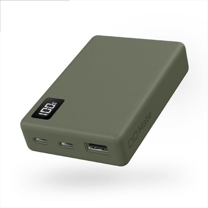 CIO モバイルバッテリー 10000mAh Mate Powerbank 001 モスグリーン｜小型 軽量 おしゃれ 便利 [2676]