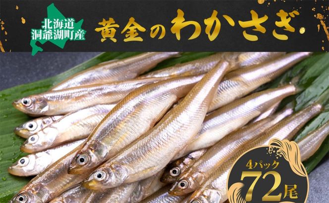 洞爺湖町産 黄金のわかさぎ 18尾×4P 計72尾 北海道産 ワカサギ わかさぎ 川魚 魚介類 産地直送 冷凍 お取り寄せ グルメ 料理 天ぷら フライ とうやマルシェ 北海道 洞爺湖町