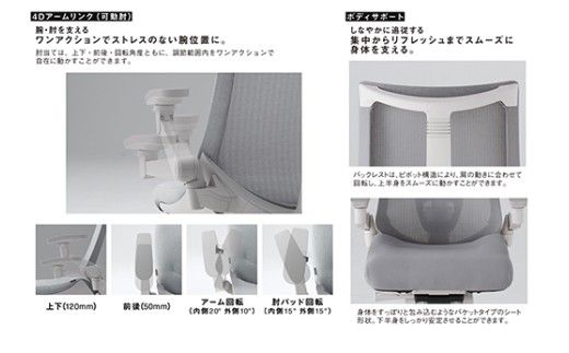 イトーキ アクト2ダークグレー オフィスチェア【エラストマー・ハイバック/日本製】ゲーミングチェア(KJ427PVW2C3CF)【EI193W】
