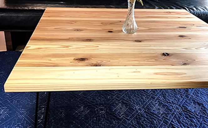 折りたためる 無垢 ローテーブル (サイズ75×75×32.5）【配達不可：離島】 雑貨 日用品 