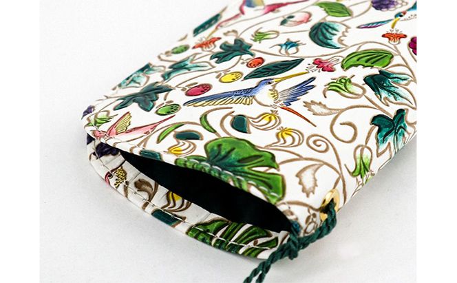 【文庫屋大関】メガネケース　ハチドリの憂鬱　【皮革工芸品】 ファッション小物 民芸品 