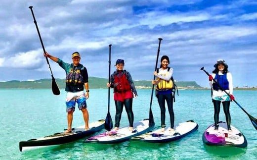 美ら島海道を冒険しよう！初心者大歓迎！初めてのSUP体験！【1名様】