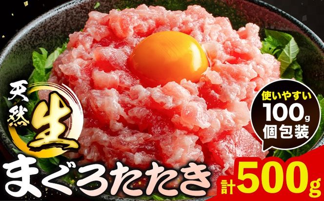 那智勝浦直送 天然まぐろたたき ( ネギトロ風 ) 500g 株式会社魚鶴商店《30日以内に出荷予定(土日祝除く)》和歌山県 日高川町 まぐろ 魚 マグロ たたき ねぎとろ 海鮮 鮪 魚介 さかな---wshg_fuot69_30d_24_11000_500g---