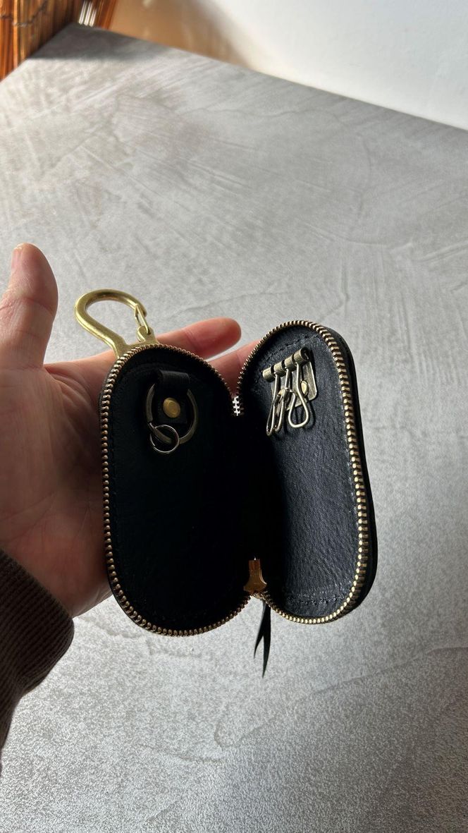 ラウンドファスナーキーケース【ブラック】  Z115VC02