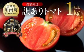 【訳あり】宮崎県産トマト　川南町産トマト1kg 【 宮崎県産 九州産 川南町産 トマト とまと 野菜 ヘルシー 訳あり わけあり 】[C06602]