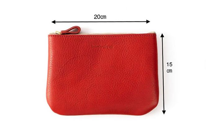 マチなしのファスナーポーチ Lsize 糸島市 / LADIES&GENTLEMEN 本革 革製品[ADK081]