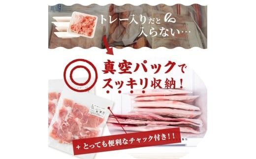 【訳あり・生産者応援企画】九州産 豚切り落とし肉＜計2.4kg(300ｇ×8P)＞ a2-087