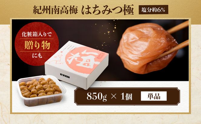 紀州南高梅 はちみつ極 塩分約6％ 850g ［YM10］ 303446_DX90013