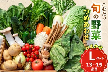 AI023【10～5月限定出荷】こむたの旬の野菜つめあわせ(13～15品目)おまかせ L セット 【 野菜 やさい 旬 種類 人気 オススメ 新鮮 詰め合わせ こむた 小無田 青果 長崎県 島原市 】