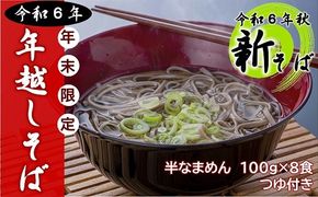 0C1-158 【12/17～28配送】R6秋新そば 豊後高田なまそば（100g×8食・つゆ付）  