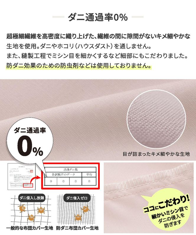 【シキボウ】防ダニ敷布団カバー〔シングルタイプ〕(08-41)
