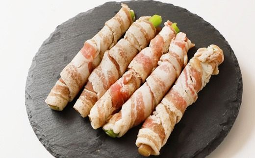 しれとこ極太行者 肉巻き 4袋 オンライン 申請 ふるさと納税 北海道 中標津 行者にんにく 行者ニンニク 幻の山菜 山菜 山の幸 野菜 豚肉 肉 お肉 ミルキーポーク 疲労回復 長寿 体力増強 惣菜 おかず 酒蒸し 加工品 冷凍 中標津町【20013】