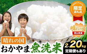 【ふるプレ限定品】無洗米  岡山 晴れの国 おかやま 無洗米 2kg 5kg 10kg 20kg 定期便《30日以内に発送予定(土日祝除く)》 訳あり 米 コメ こめ 岡山県産 米 ふるさと納税 わけあり お米 おこめ 岡山 むせんまい 定期便 米---kasaoka_zsy_382_2---